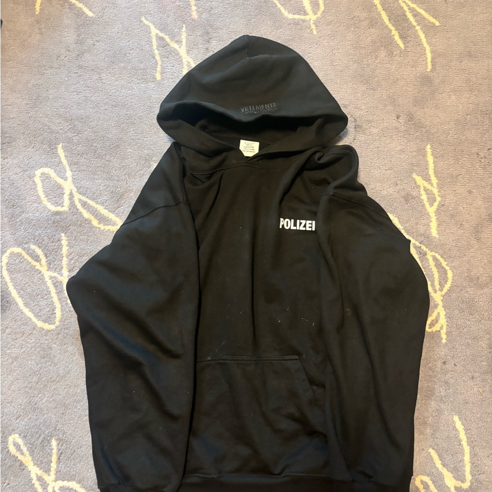 Vetements black polezei  Hoodie